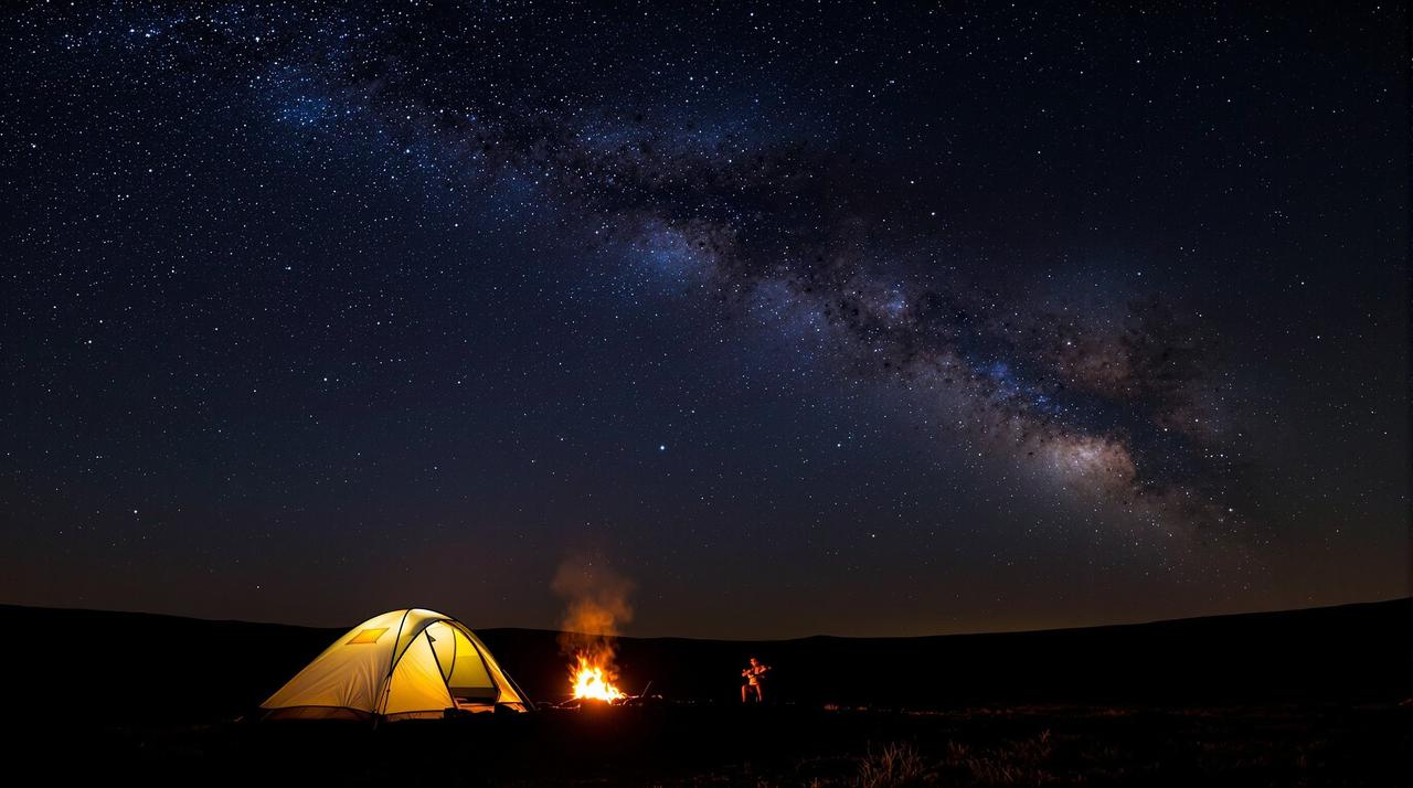 看看视频-用户投稿：户外露营星空延时摄影